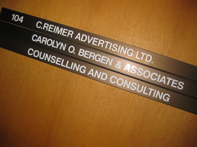 Bergen and Associates shares counselling space at 2265 Pembina Highway with Reimer Advertising